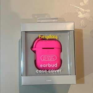 Heyday Bright Pink Earbud Case new